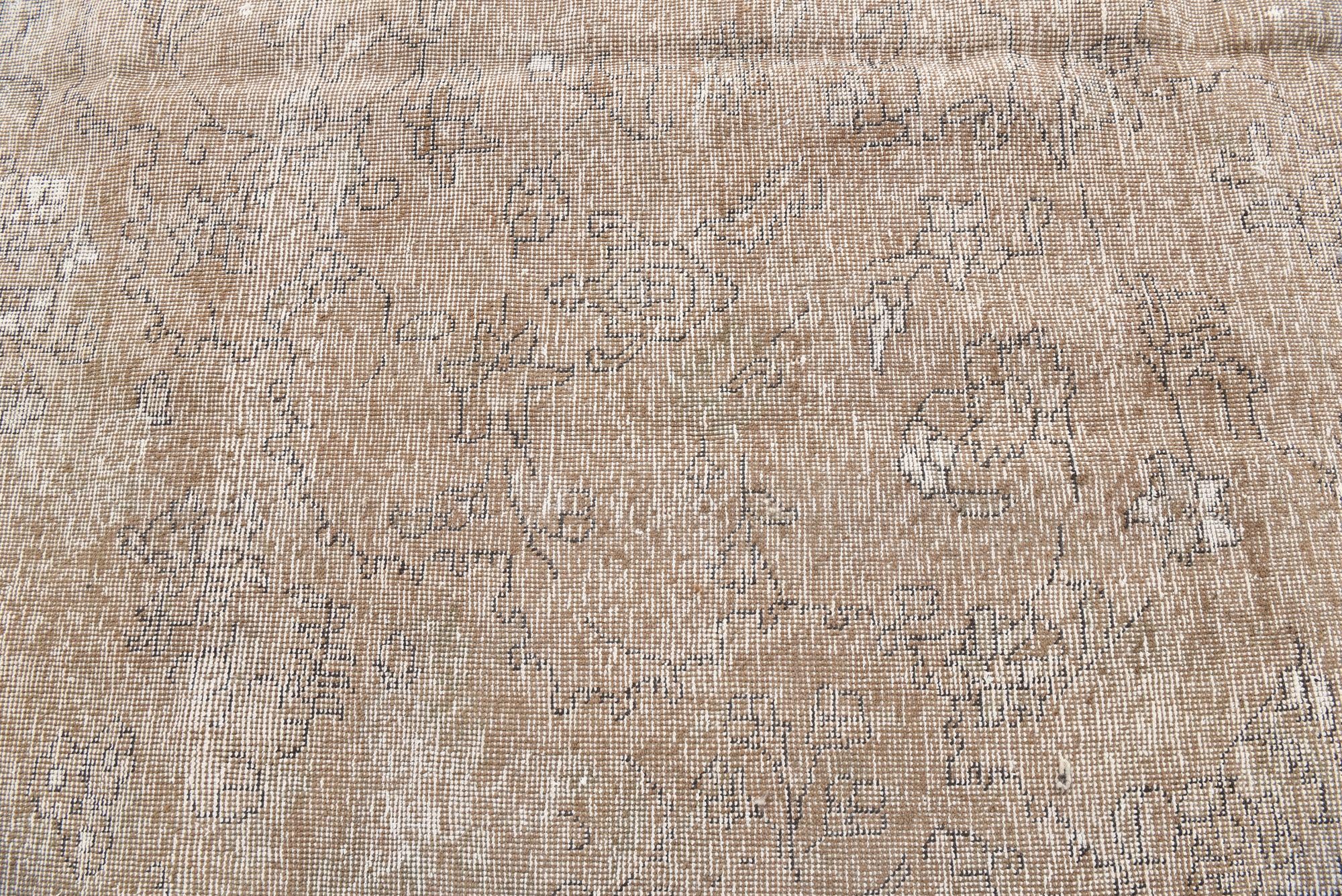 9' 8 x 12' 5 Hand Knotted Ultra Vintage Persian Wool Rug