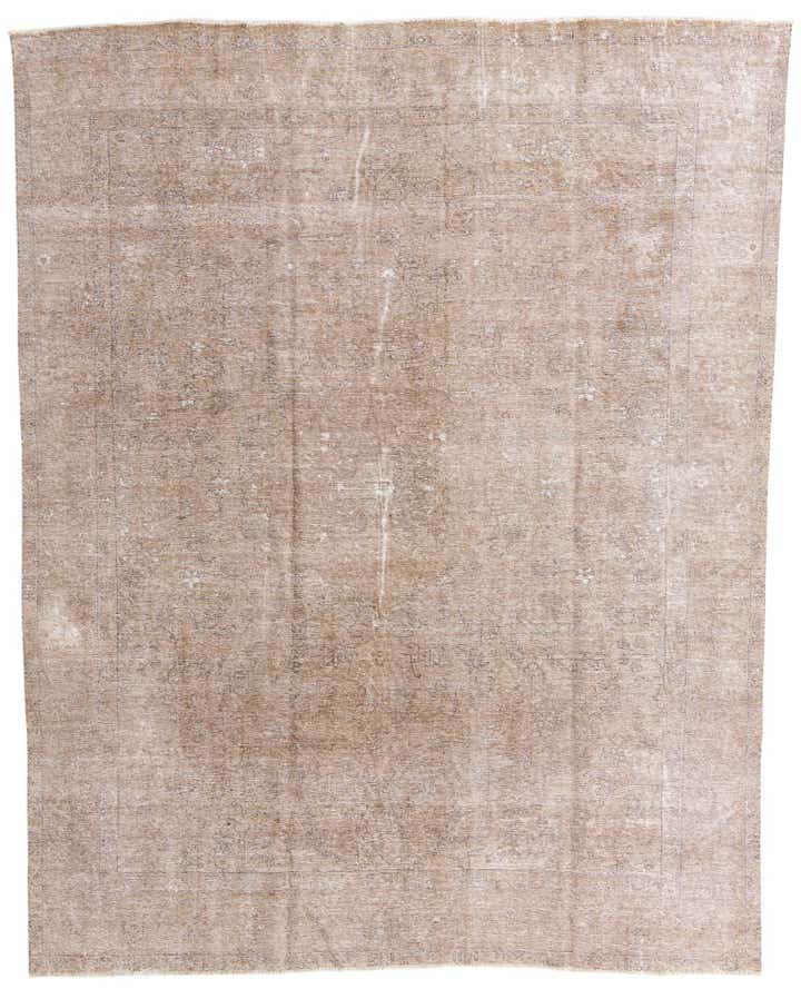 9' 8 x 12' 5 Hand Knotted Ultra Vintage Persian Wool Rug