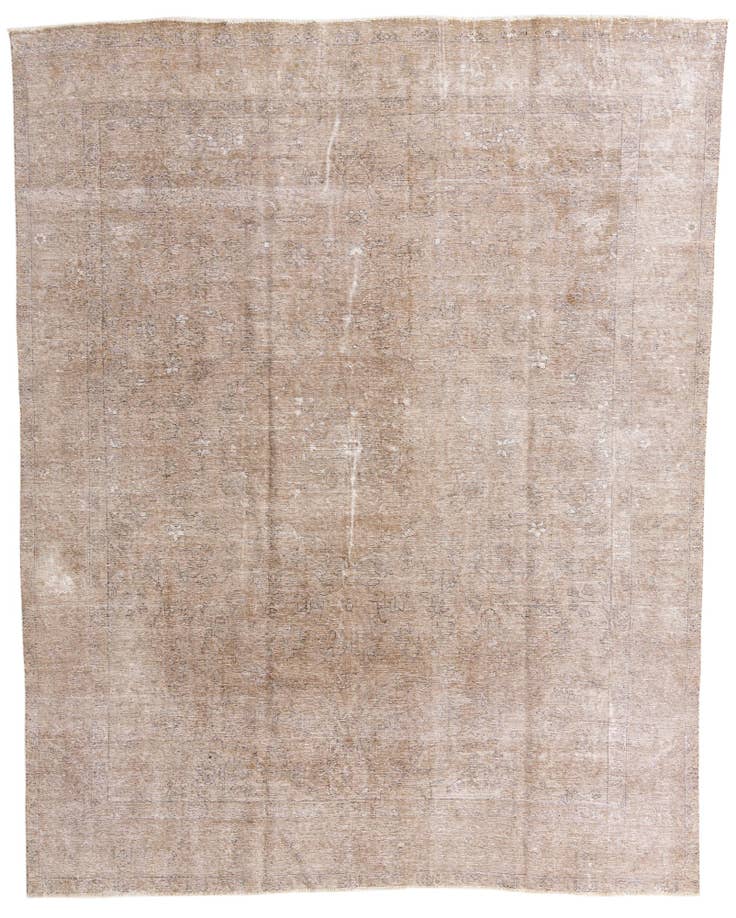 Detail image of 9' 8 x 12' 5 Hand Knotted Ultra Vintage Persian Wool Rug