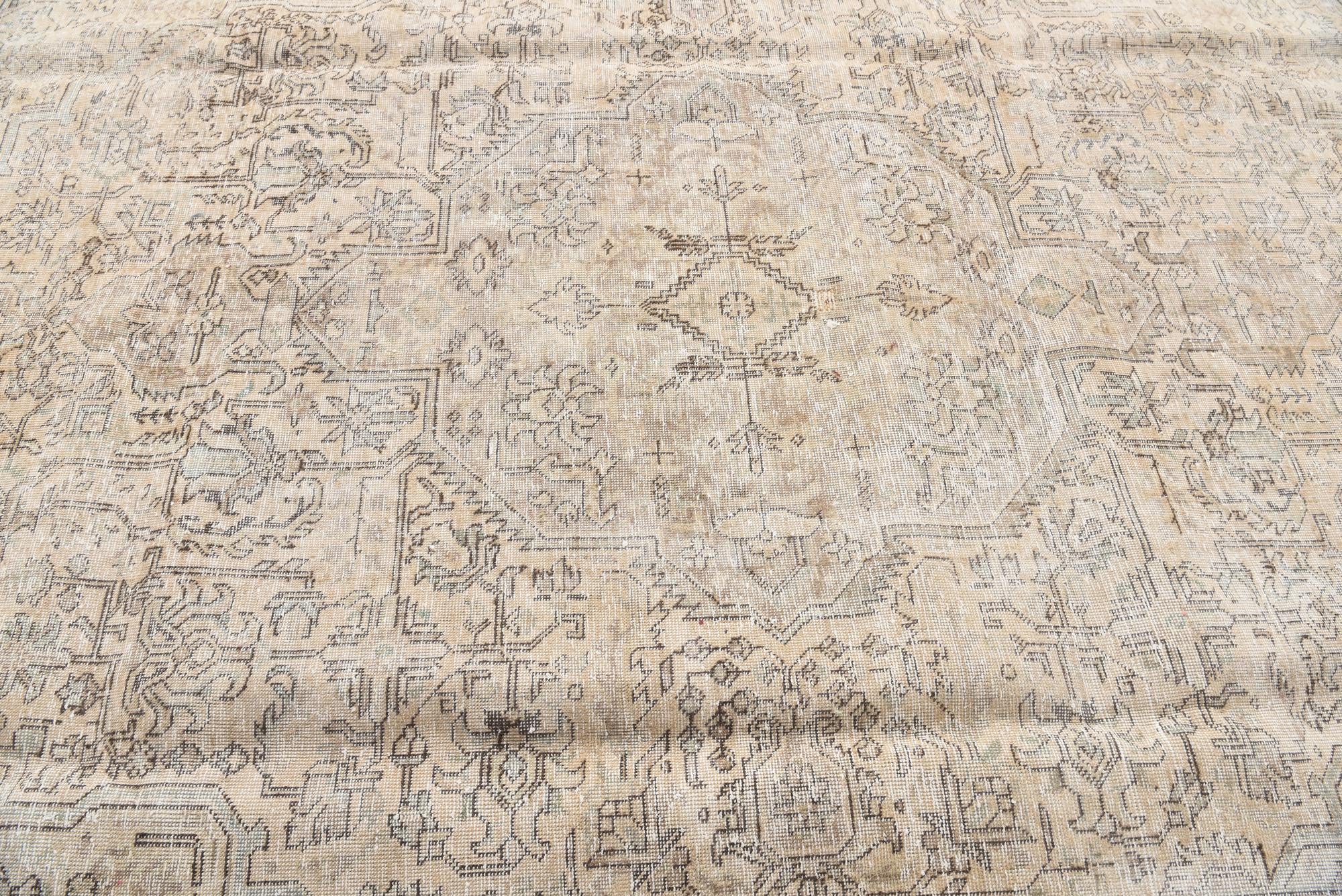 7' 10 x 10' 10 Hand Knotted Ultra Vintage Persian Wool Rug
