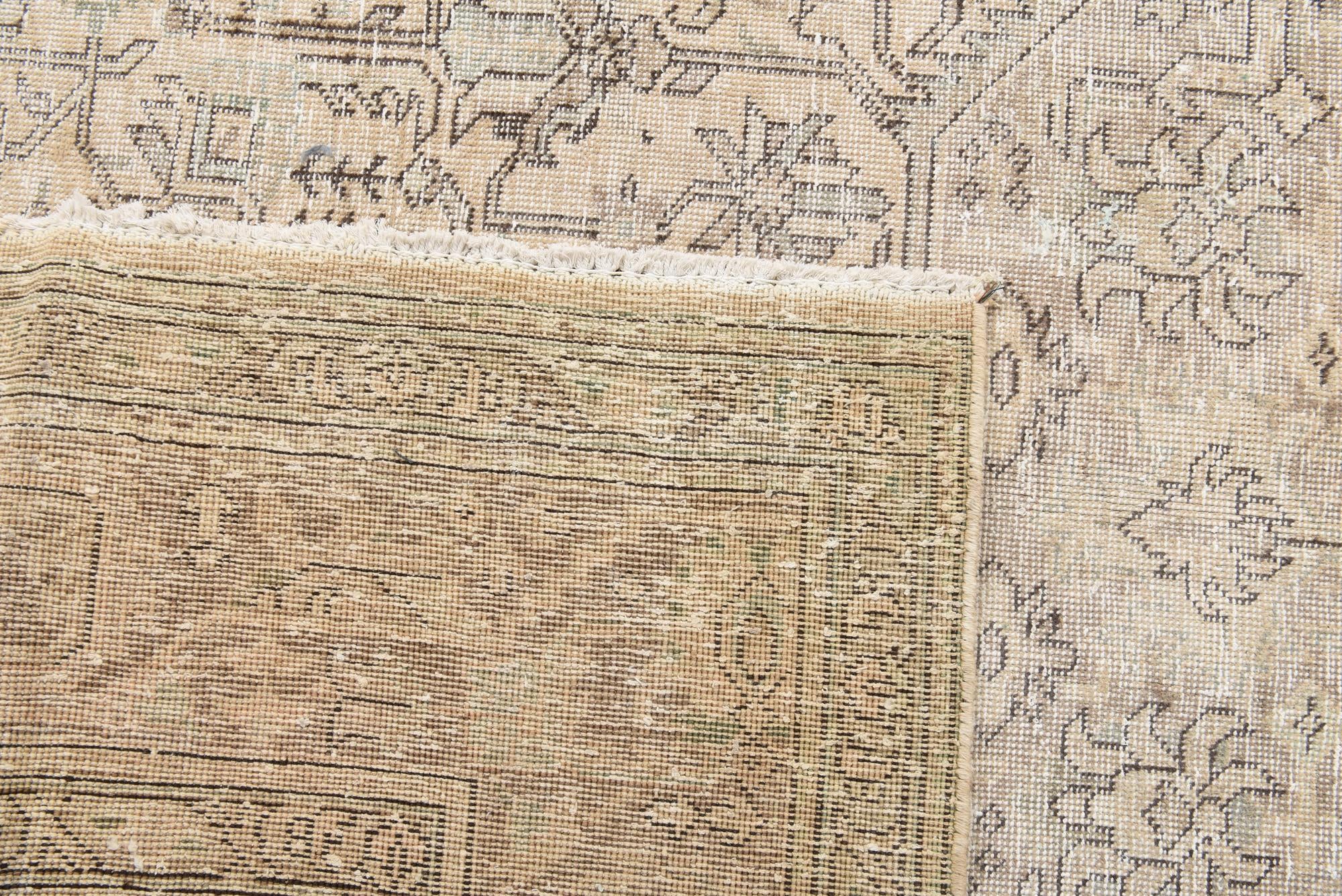 7' 10 x 10' 10 Hand Knotted Ultra Vintage Persian Wool Rug