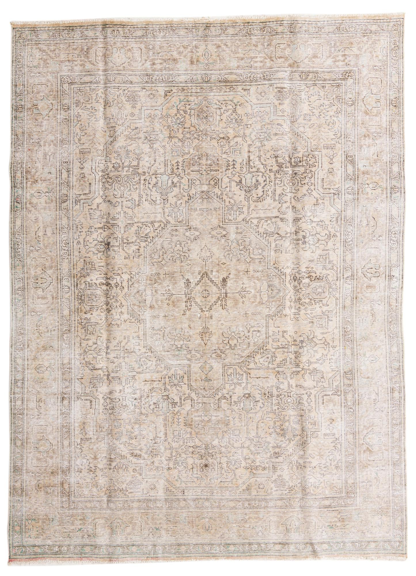 7' 10 x 10' 10 Hand Knotted Ultra Vintage Persian Wool Rug