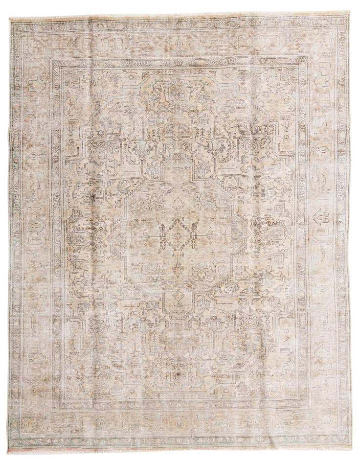 Detail image of 7' 10 x 10' 10 Hand Knotted Ultra Vintage Persian Wool Rug