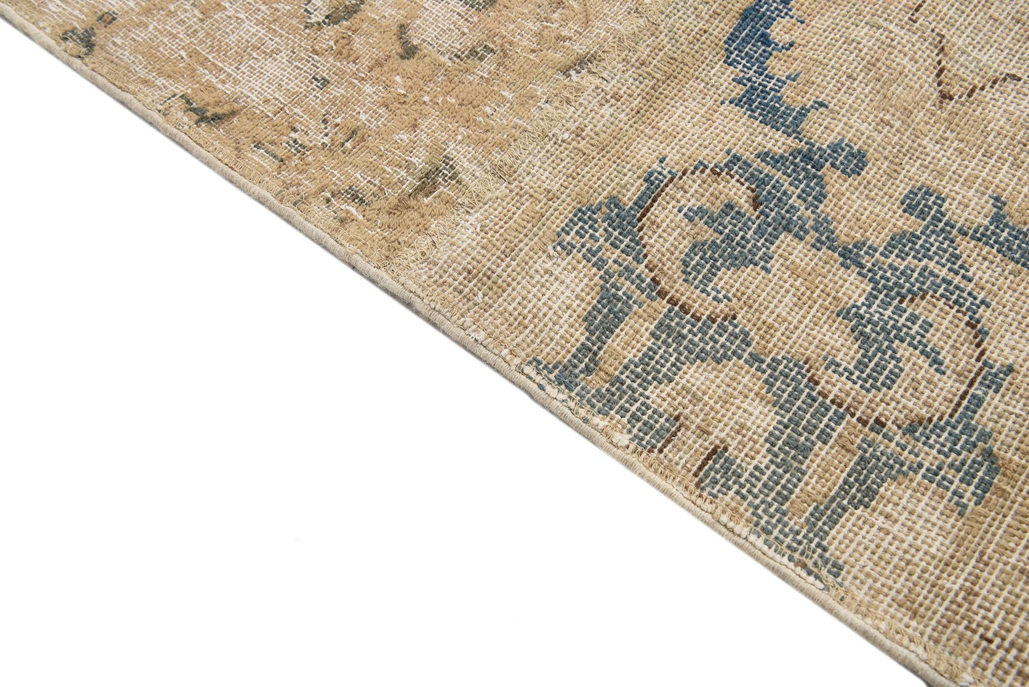 5' 7 x 8' 10 Hand Knotted Ultra Vintage Persian Wool Rug