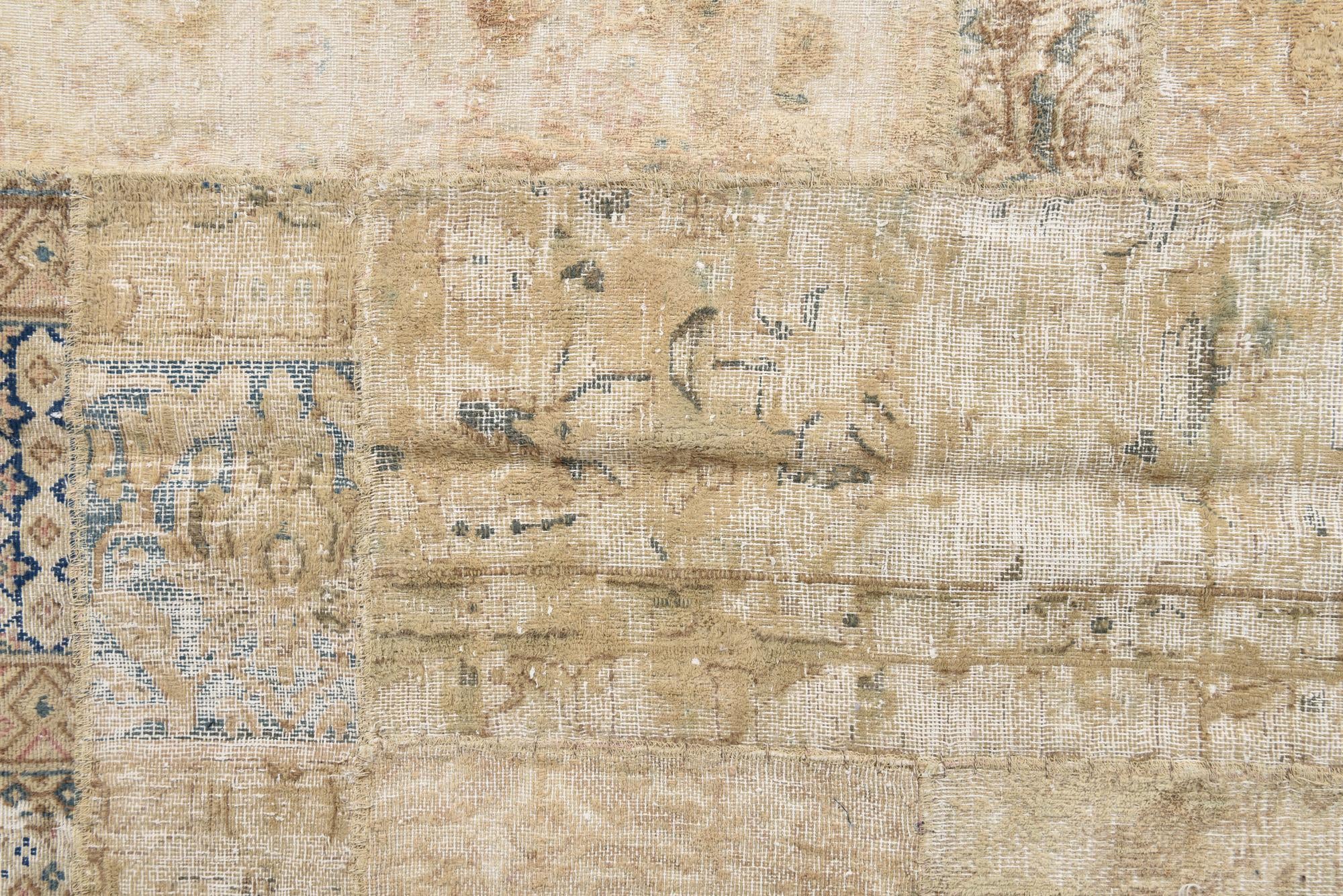 5' 7 x 8' 10 Hand Knotted Ultra Vintage Persian Wool Rug