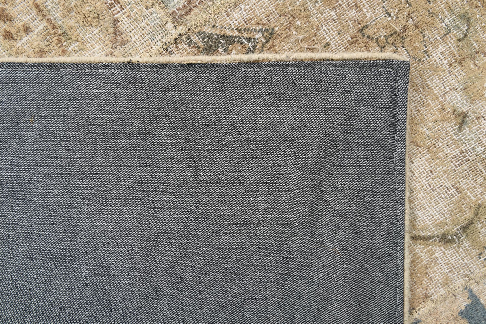 5' 7 x 7' 11 Hand Knotted Ultra Vintage Persian Wool Rug