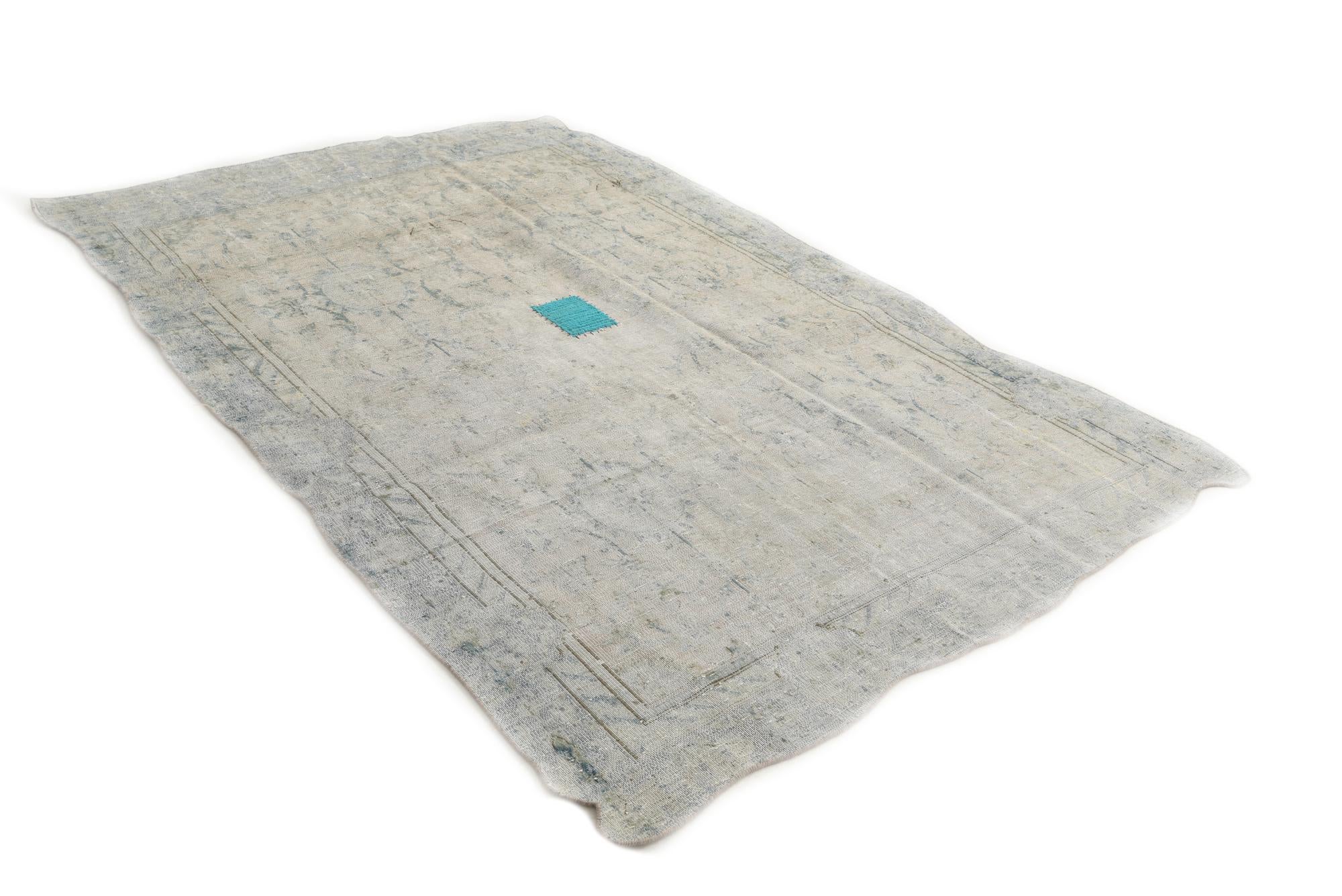 5' 7 x 9' 1 Hand Knotted Ultra Vintage Persian Wool Rug