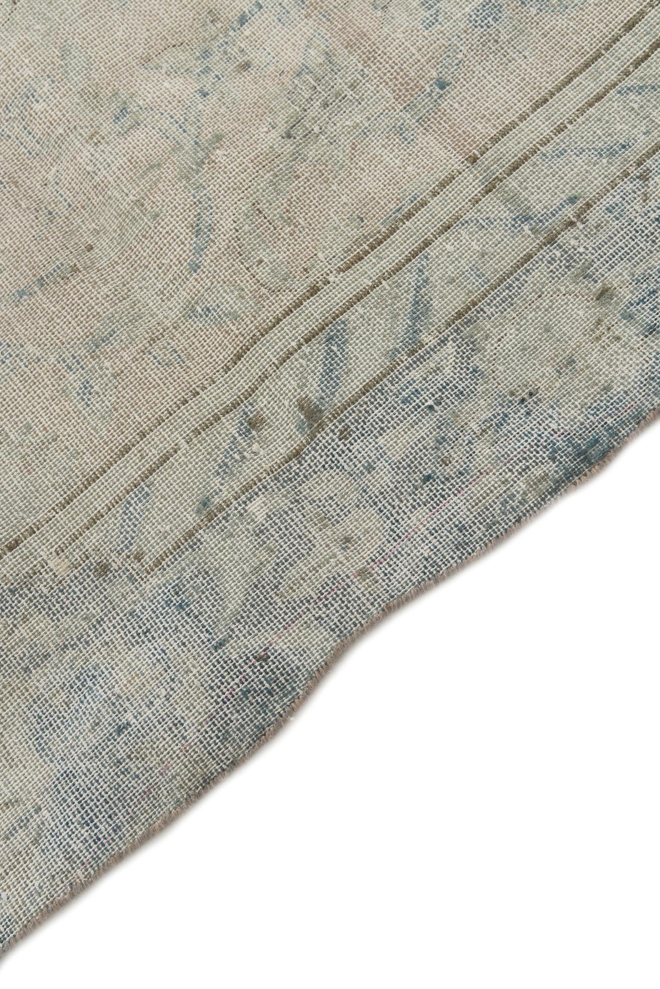 5' 7 x 9' 1 Hand Knotted Ultra Vintage Persian Wool Rug