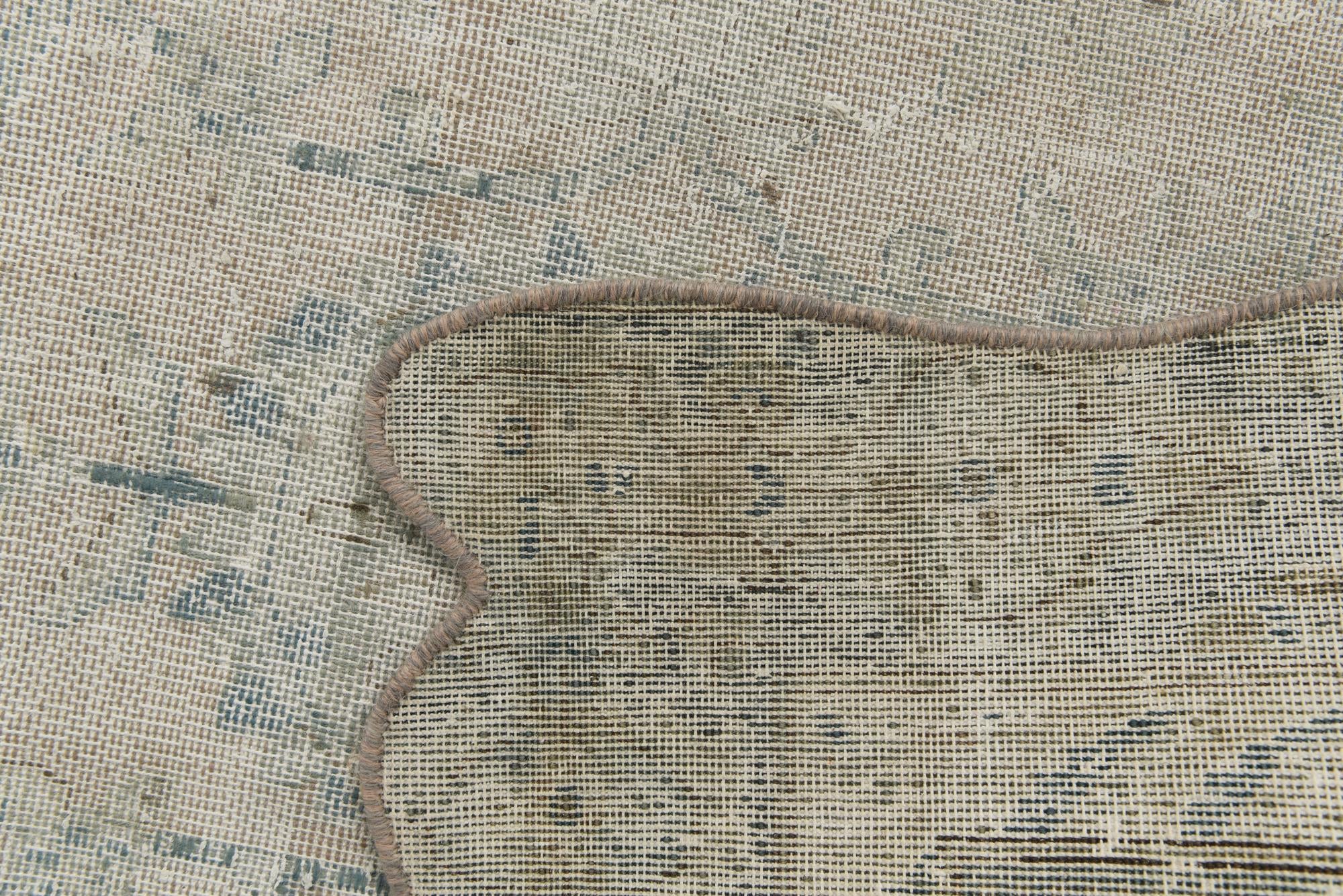 5' 7 x 9' 1 Hand Knotted Ultra Vintage Persian Wool Rug