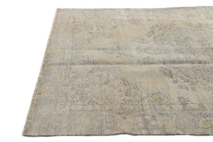 Detail image of 6' 1 x 8' 10 Hand Knotted Ultra Vintage Persian Wool Rug