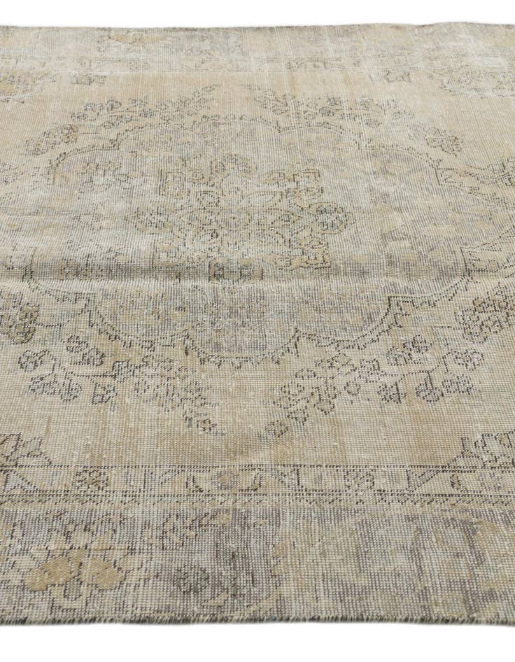Detail image of 6' 1 x 8' 10  Hand Knotted Ultra Vintage Persian Wool Rug