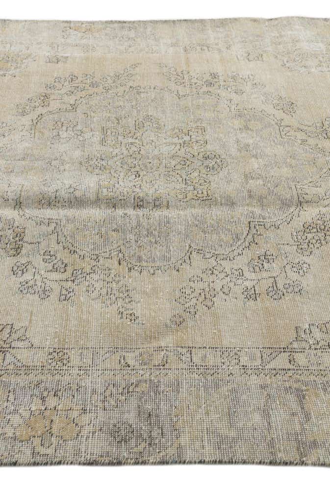 6' 1 x 8' 10 Hand Knotted Ultra Vintage Persian Wool Rug