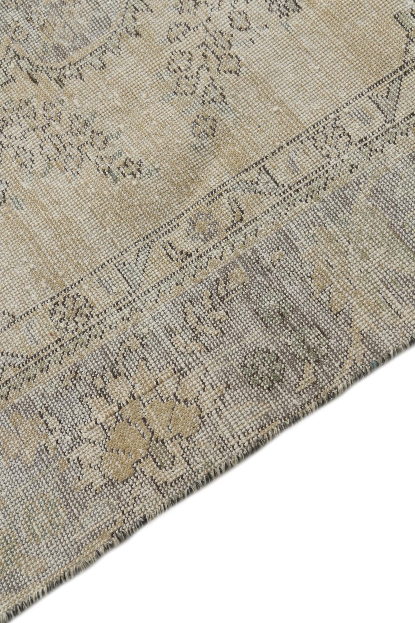 6' 1 x 8' 10 Hand Knotted Ultra Vintage Persian Wool Rug
