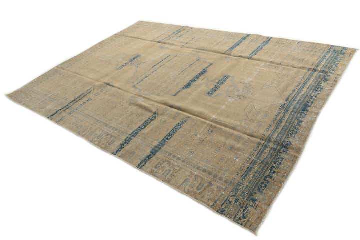 8' 3 x 11' Hand Knotted Ultra Vintage Persian Wool Rug