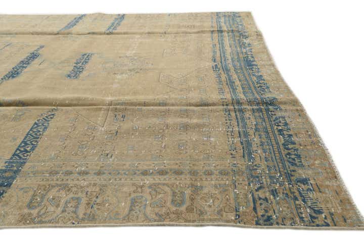 8' 3 x 11' Hand Knotted Ultra Vintage Persian Wool Rug