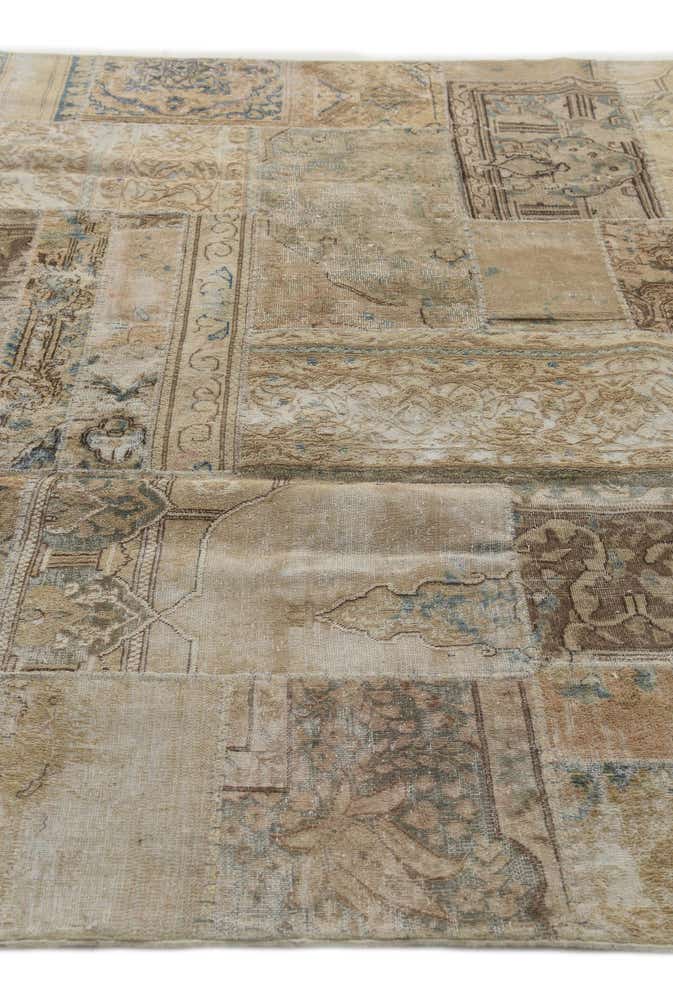 6' 8 x 10' Hand Knotted Ultra Vintage Persian Wool Rug