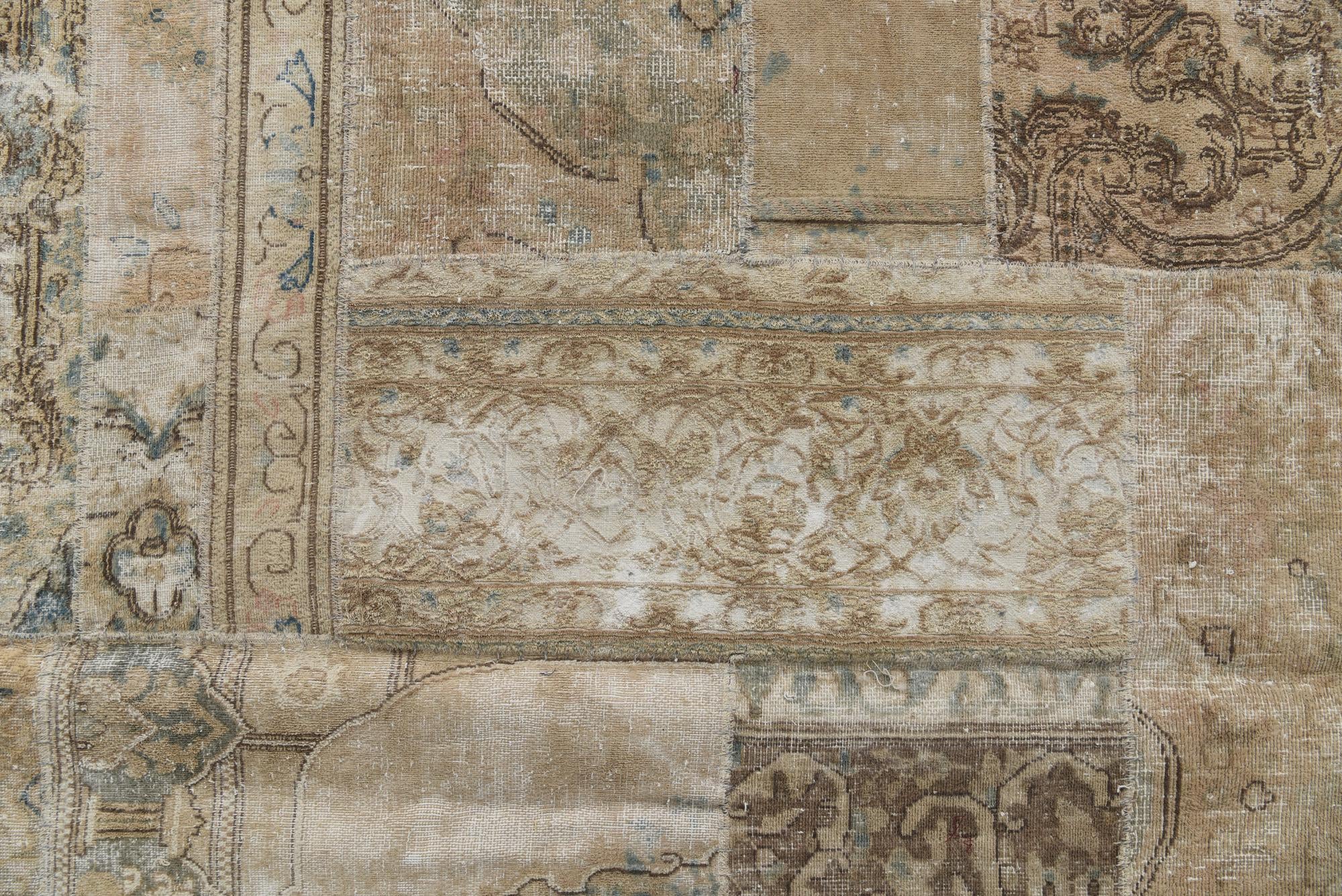 6' 8 x 10' Hand Knotted Ultra Vintage Persian Wool Rug