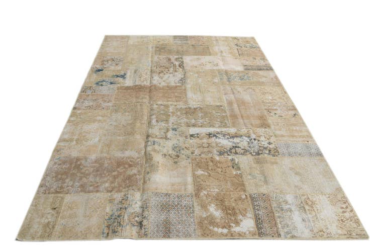 Detail image of 6' 10 x 10' 3 Hand Knotted Ultra Vintage Persian Wool Rug