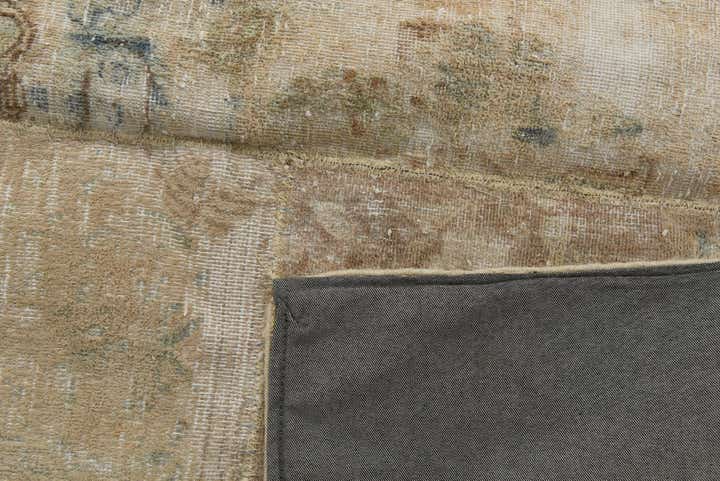 6' 10 x 10' 3 Hand Knotted Ultra Vintage Persian Wool Rug