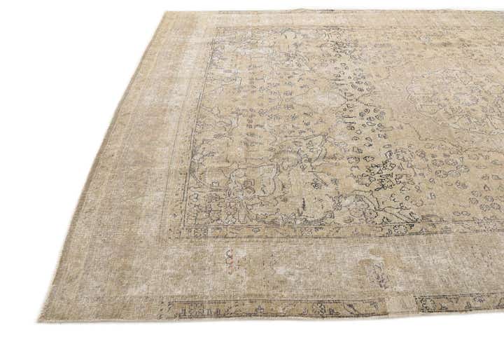 7' 9 x 11' Hand Knotted Ultra Vintage Persian Wool Rug