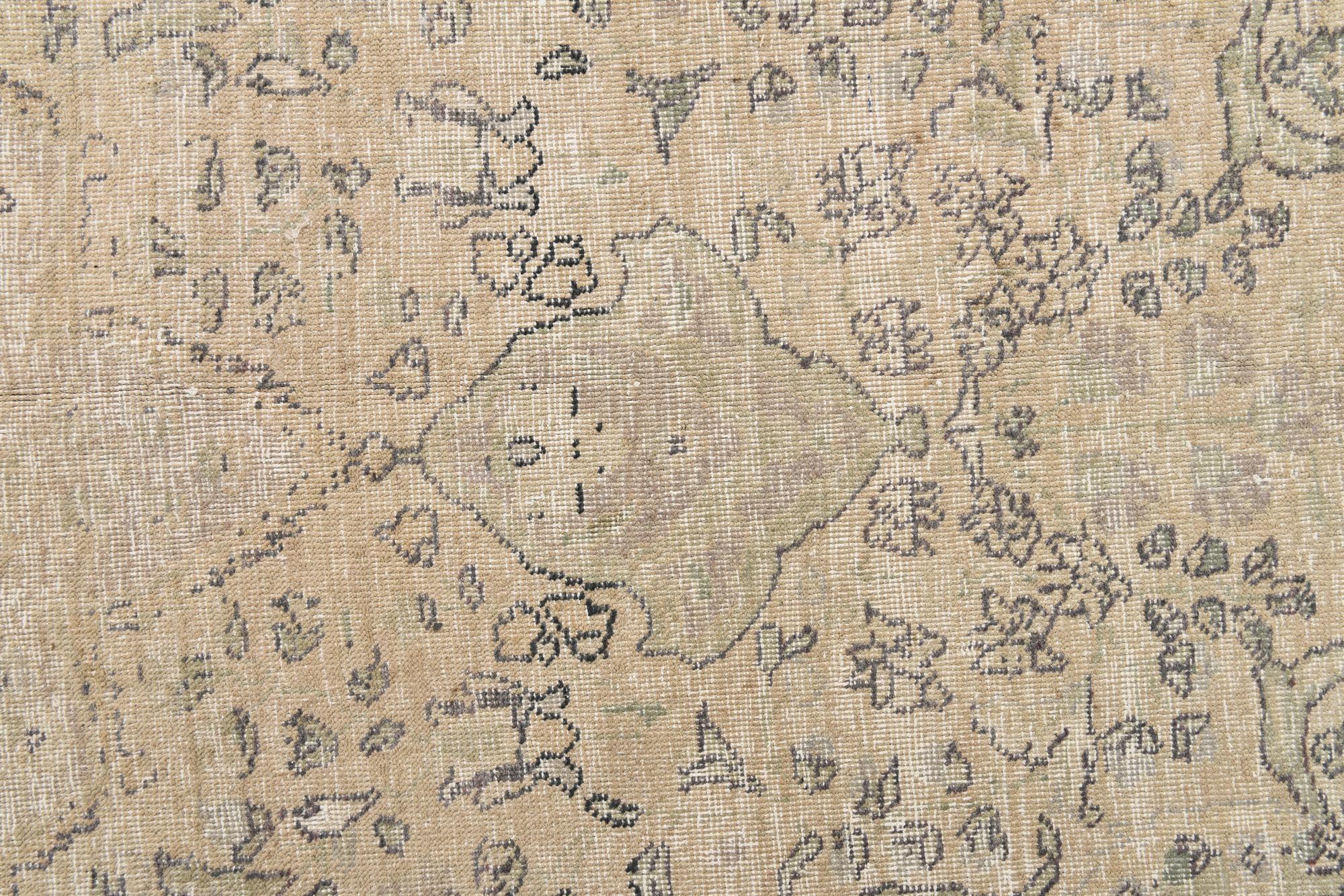 7' 9 x 11' Hand Knotted Ultra Vintage Persian Wool Rug