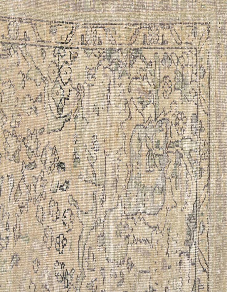 Detail image of 7' 9 x 11'  Hand Knotted Ultra Vintage Persian Wool Rug