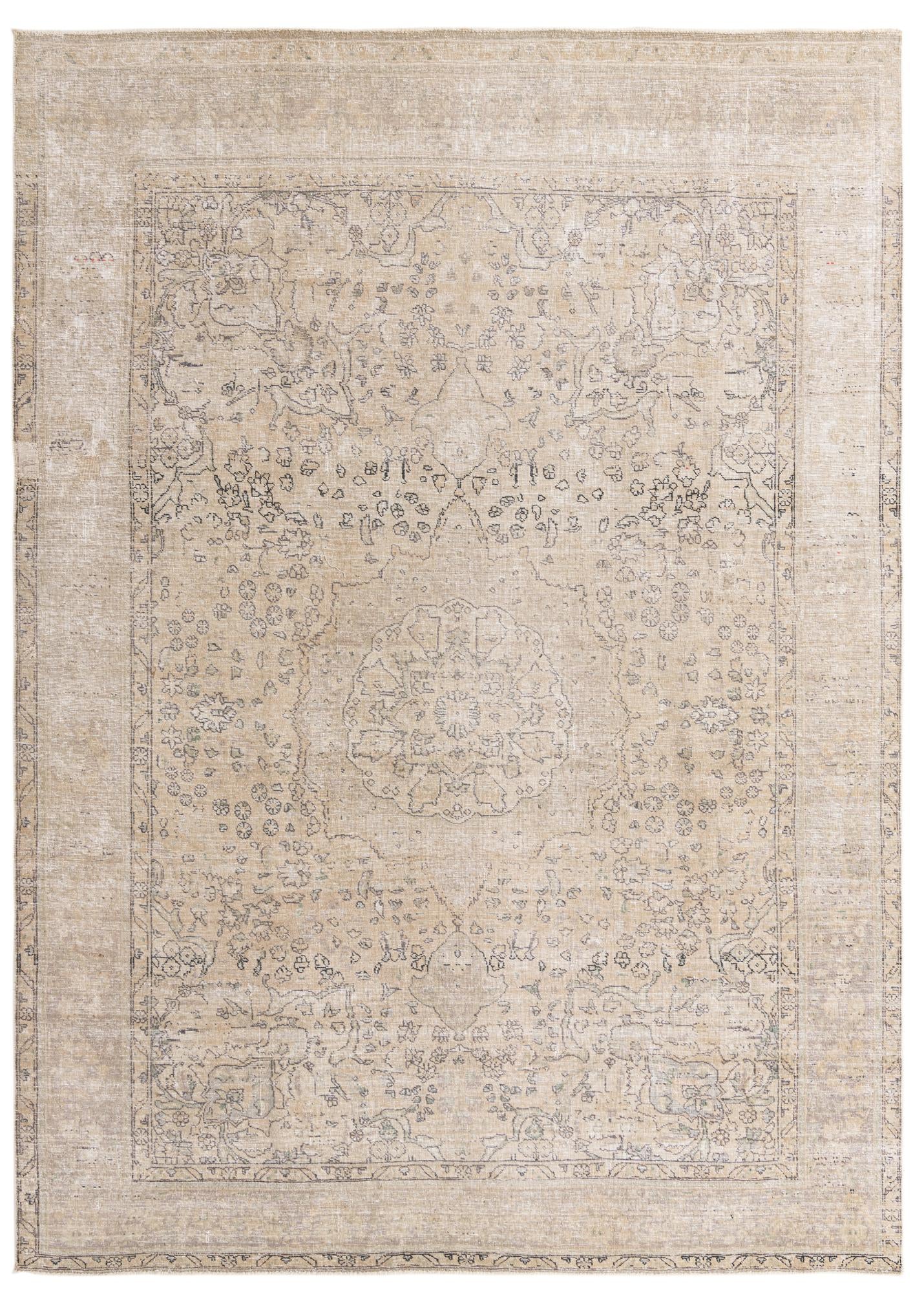 7' 9 x 11' Hand Knotted Ultra Vintage Persian Wool Rug