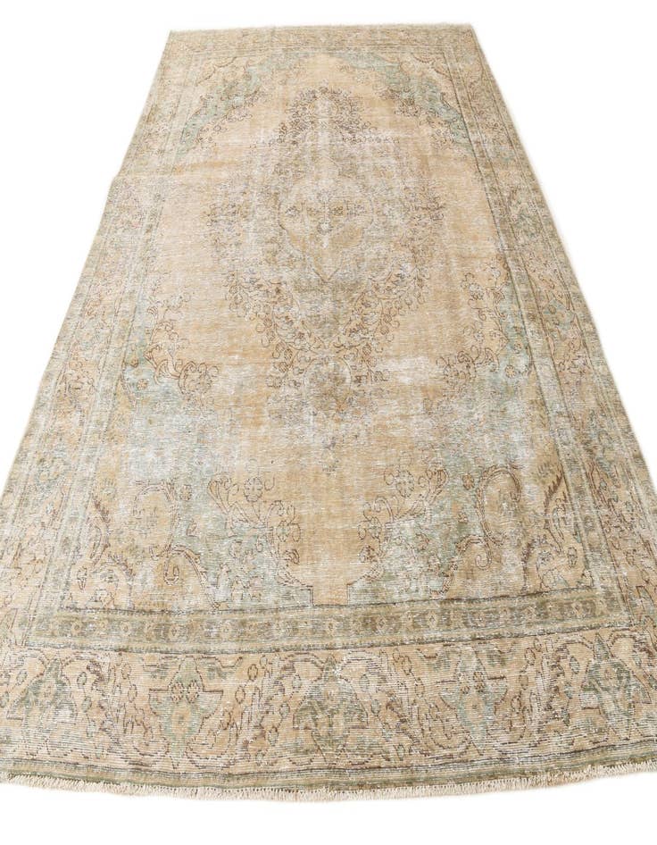 Detail image of 9' 8 x 12' 9  Hand Knotted Ultra Vintage Persian Wool Rug