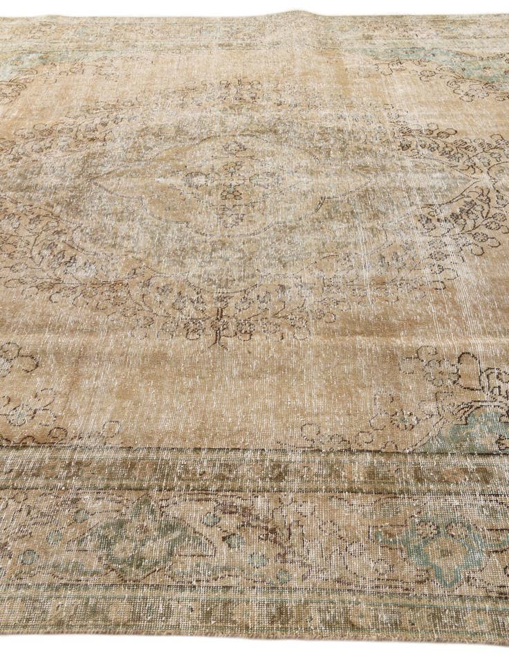 Detail image of 9' 8 x 12' 9  Hand Knotted Ultra Vintage Persian Wool Rug