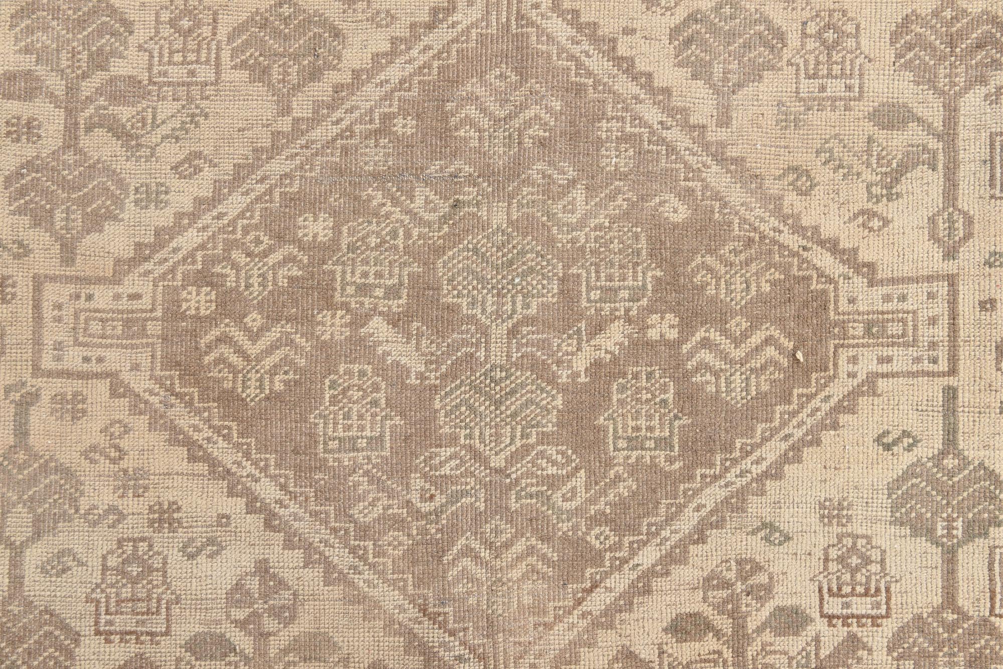 6' 10 x 10' 5 Hand Knotted Ultra Vintage Persian Wool Rug