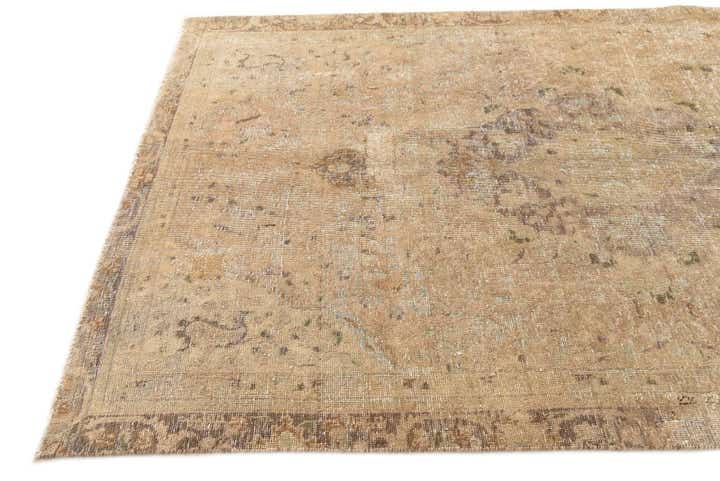 5' 6 x 8' 9 Hand Knotted Ultra Vintage Persian Wool Rug