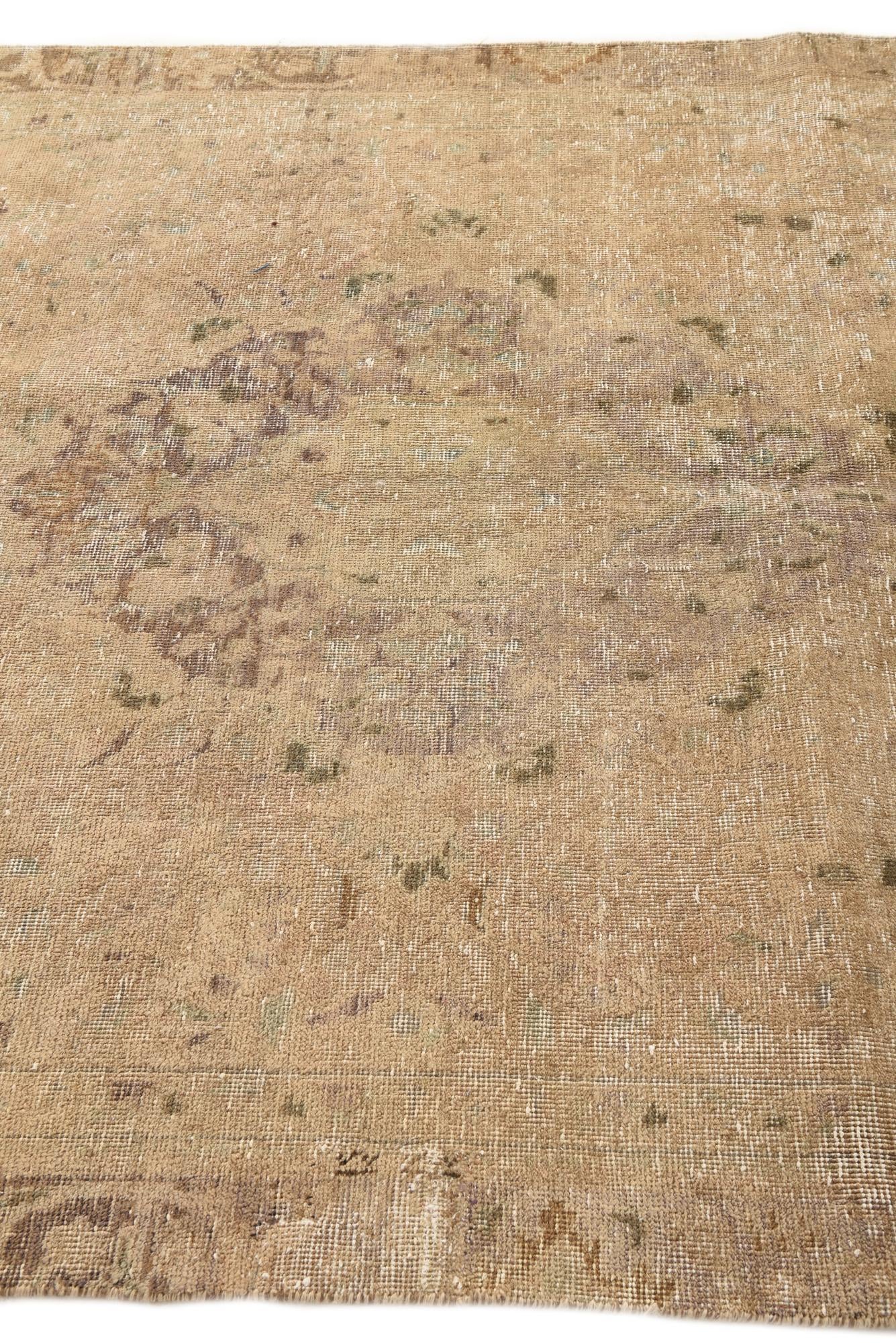 5' 6 x 8' 9 Hand Knotted Ultra Vintage Persian Wool Rug