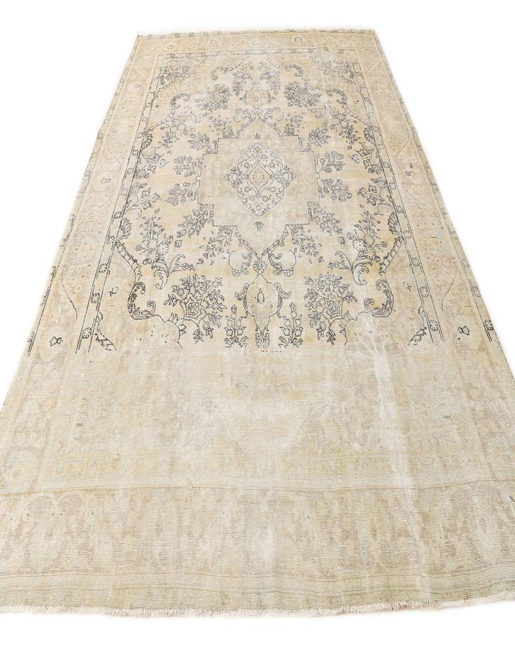 Detail image of 9' 5 x 12' 3  Hand Knotted Ultra Vintage Persian Wool Rug