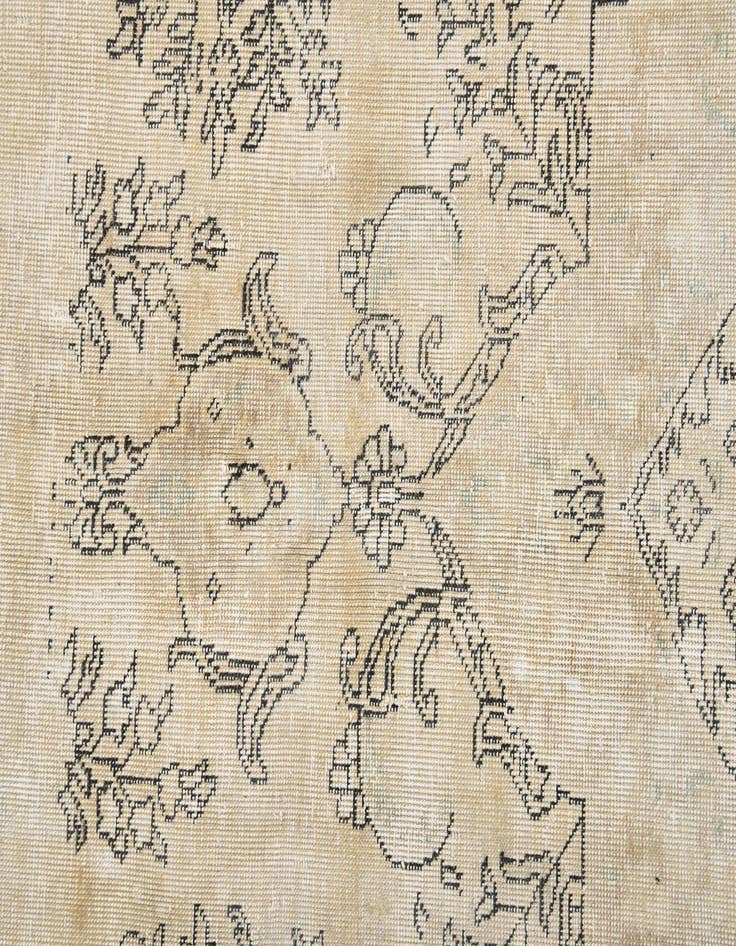 Detail image of 9' 5 x 12' 3  Hand Knotted Ultra Vintage Persian Wool Rug