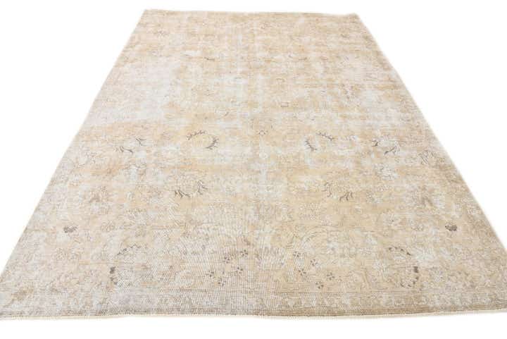 7' 6 x 10' 9 Hand Knotted Ultra Vintage Persian Wool Rug