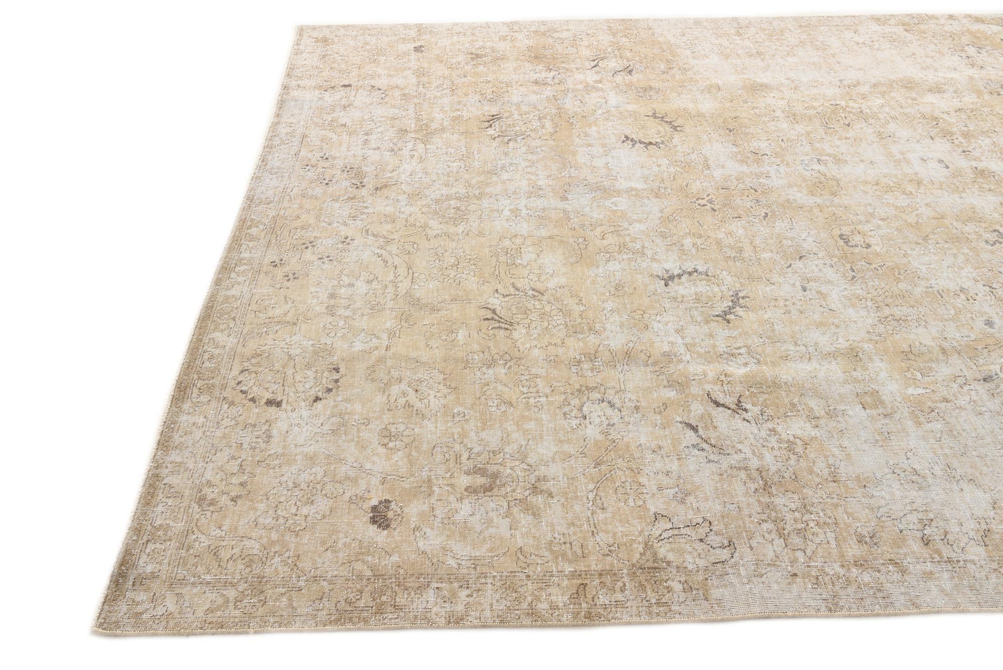 7' 6 x 10' 9 Hand Knotted Ultra Vintage Persian Wool Rug