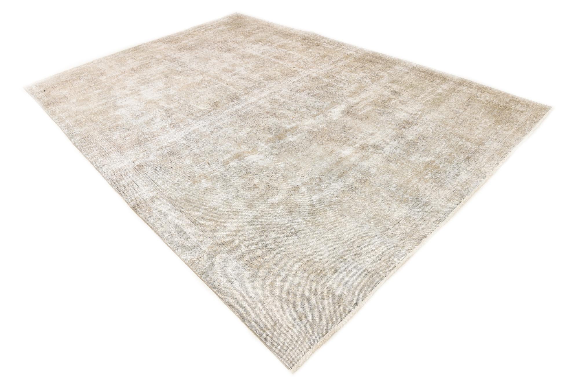 7' 11 x 11' 2 Hand Knotted Ultra Vintage Persian Wool Rug