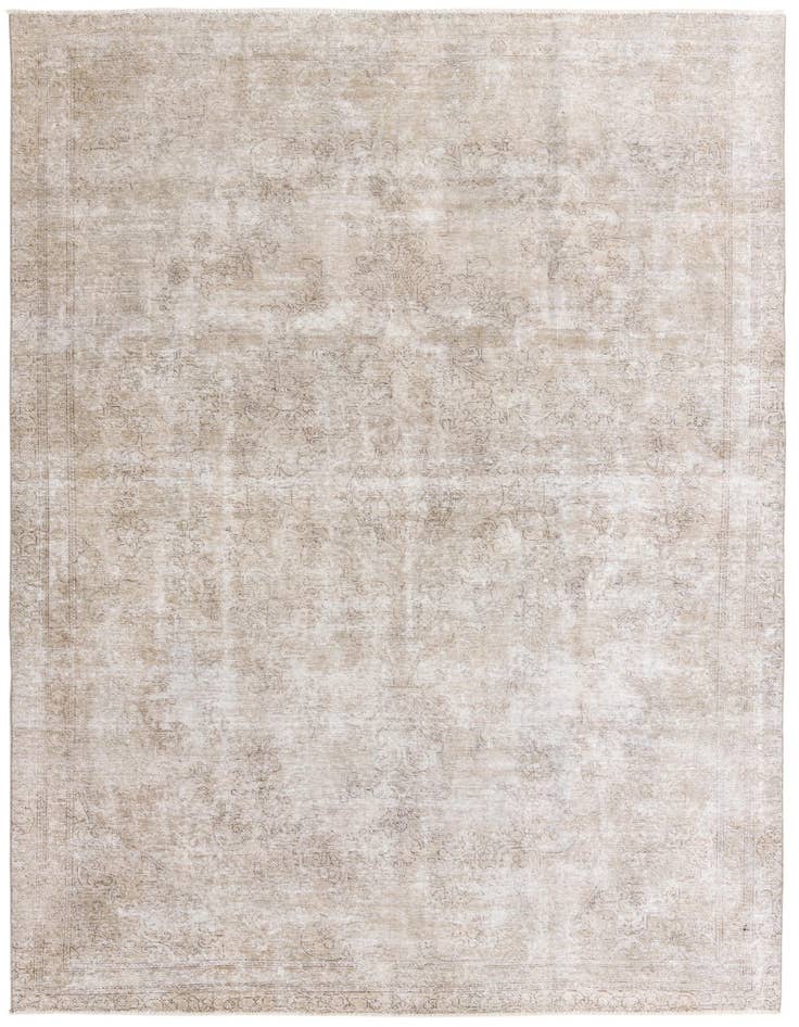 Detail image of 7' 11 x 11' 2 Hand Knotted Ultra Vintage Persian Wool Rug