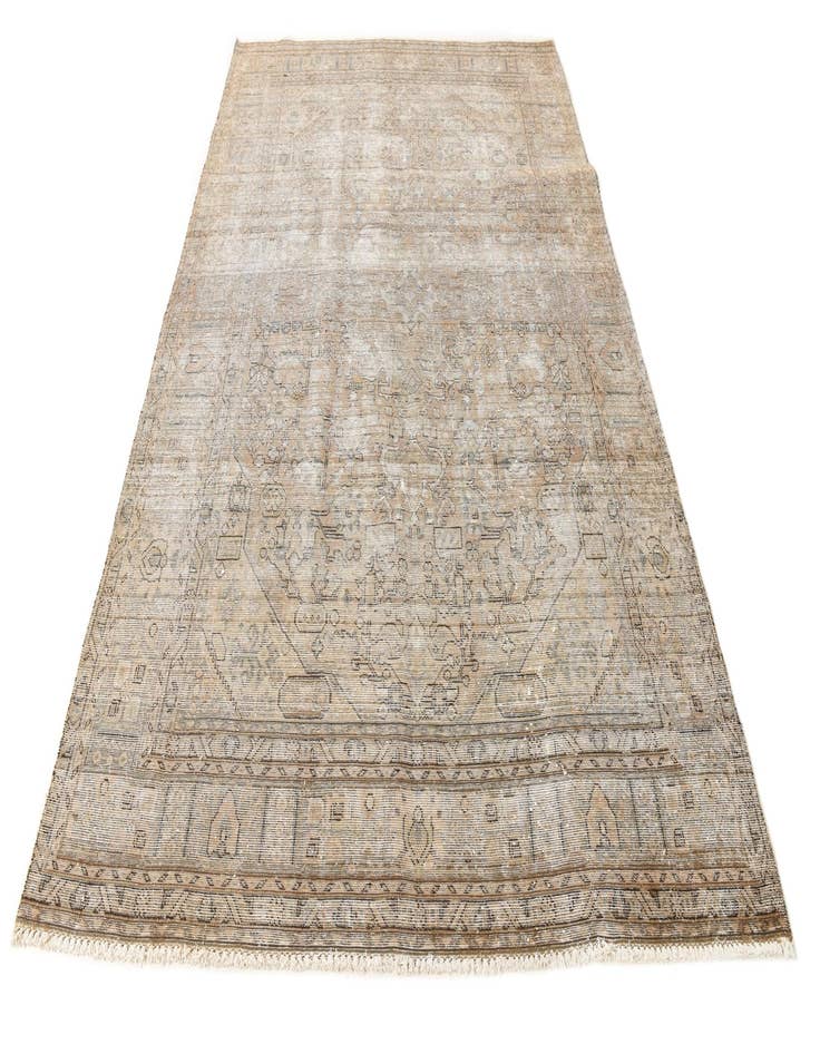 Detail image of 6' 3 x 9' 10  Hand Knotted Ultra Vintage Persian Wool Rug