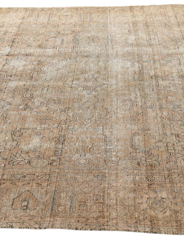 Detail image of 6' 3 x 9' 10  Hand Knotted Ultra Vintage Persian Wool Rug