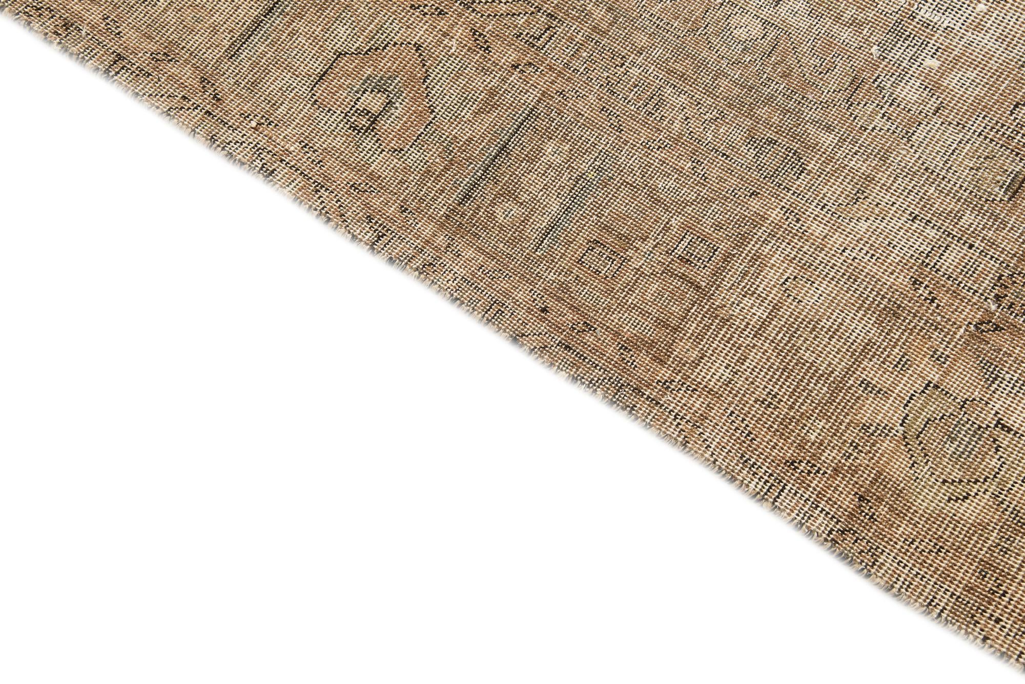 6' 3 x 9' 10 Hand Knotted Ultra Vintage Persian Wool Rug