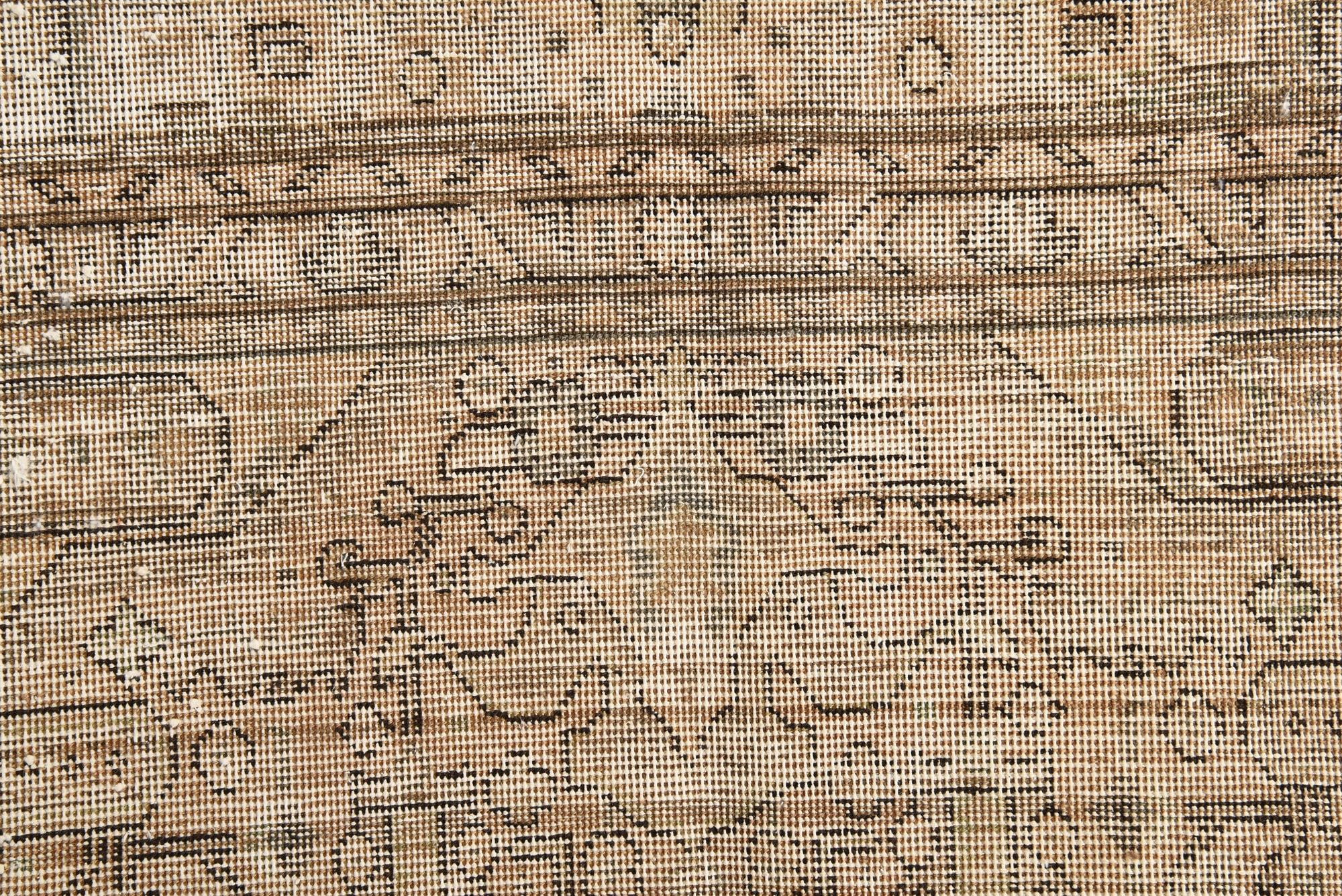 6' 3 x 9' 10 Hand Knotted Ultra Vintage Persian Wool Rug