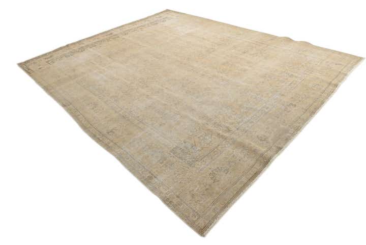 9' 6 x 12' 1 Hand Knotted Ultra Vintage Persian Wool Rug