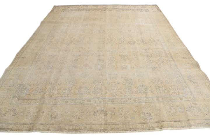 9' 6 x 12' 1 Hand Knotted Ultra Vintage Persian Wool Rug