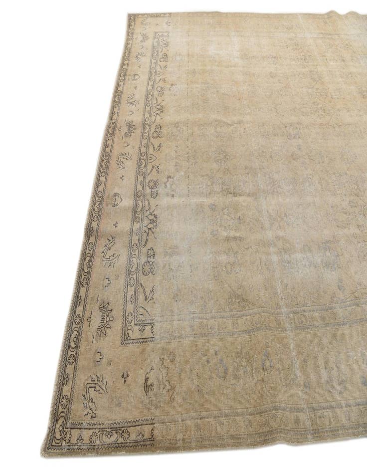 Detail image of 9' 6 x 12' 1  Hand Knotted Ultra Vintage Persian Wool Rug