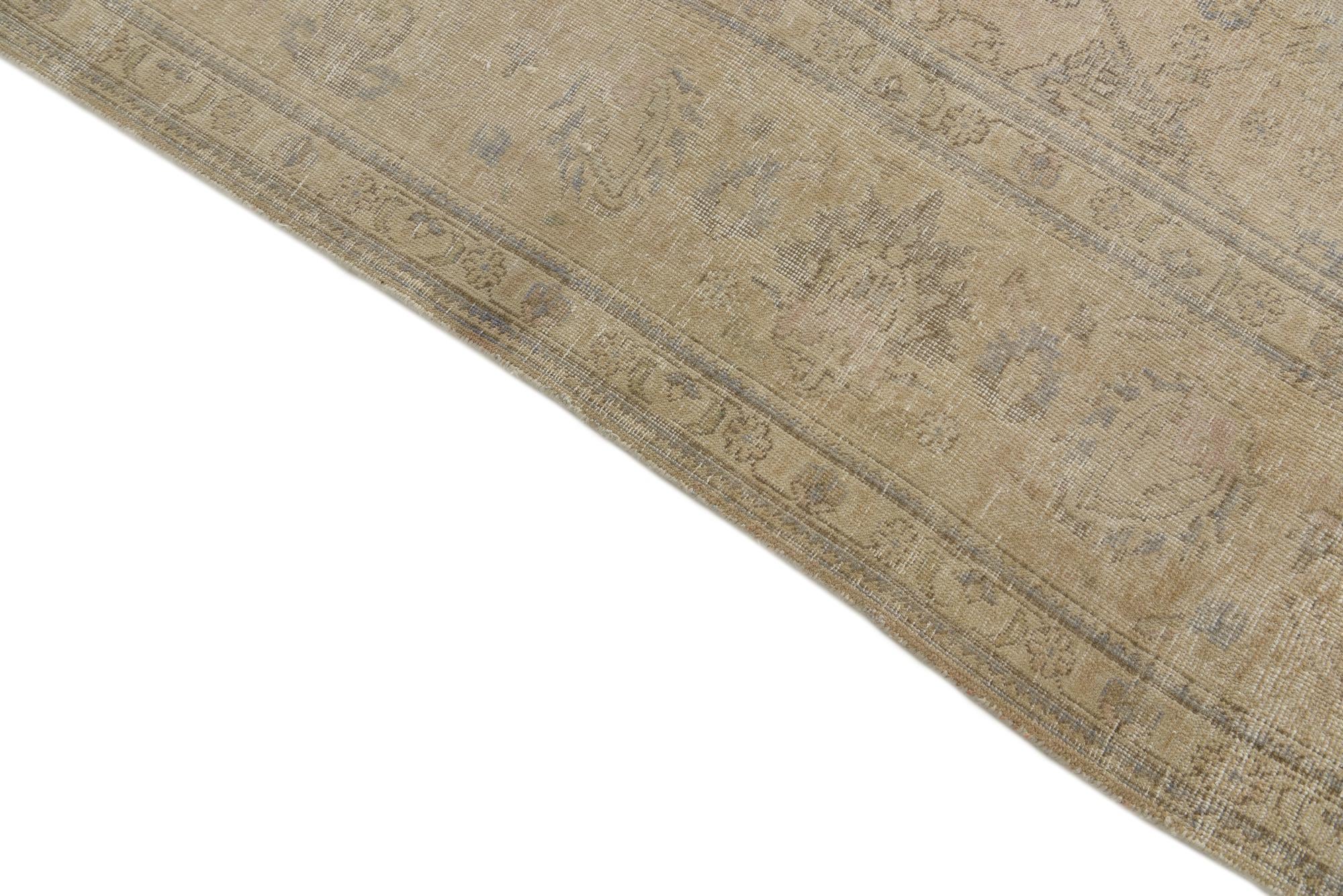 9' 6 x 12' 1 Hand Knotted Ultra Vintage Persian Wool Rug