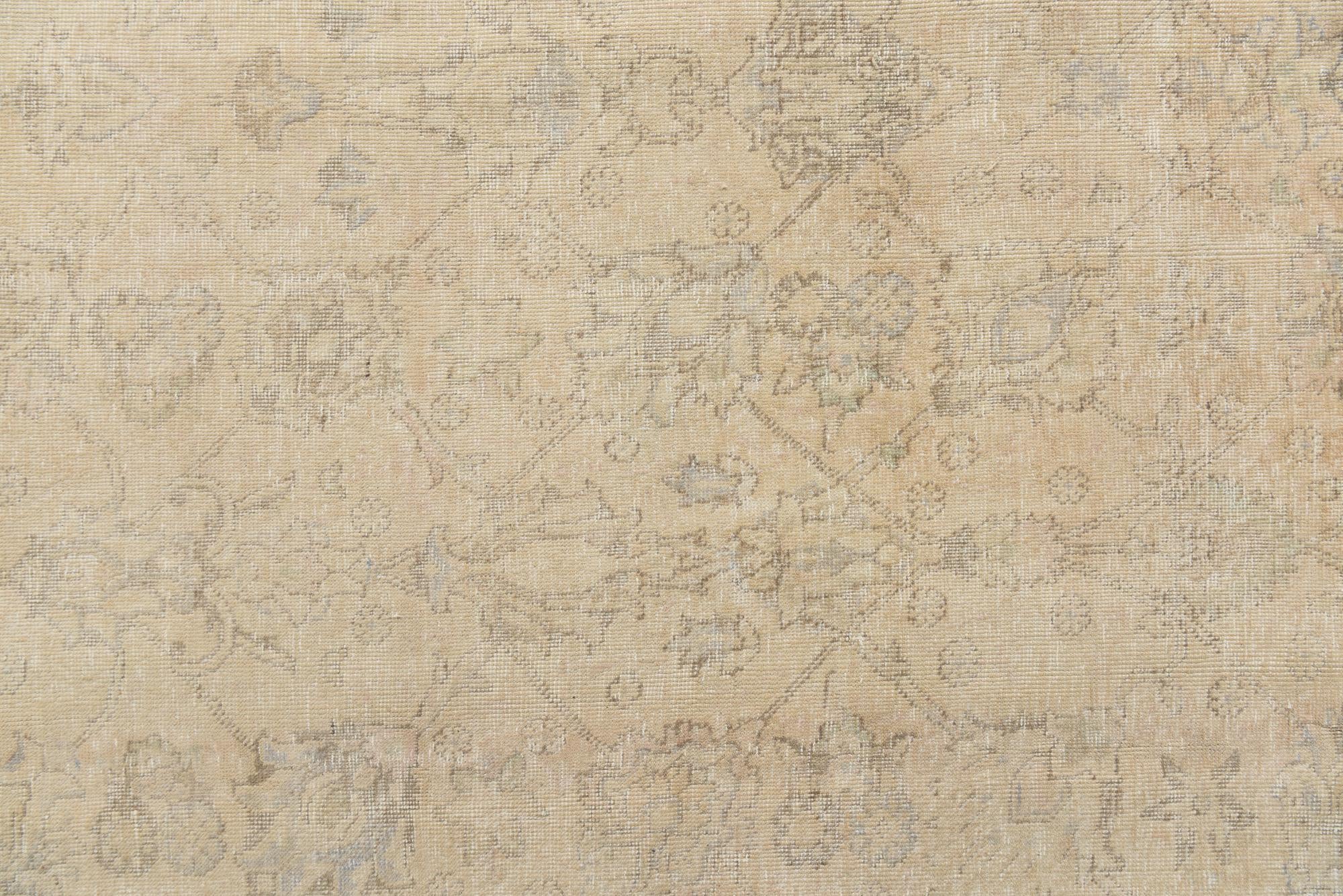 9' 6 x 12' 1 Hand Knotted Ultra Vintage Persian Wool Rug