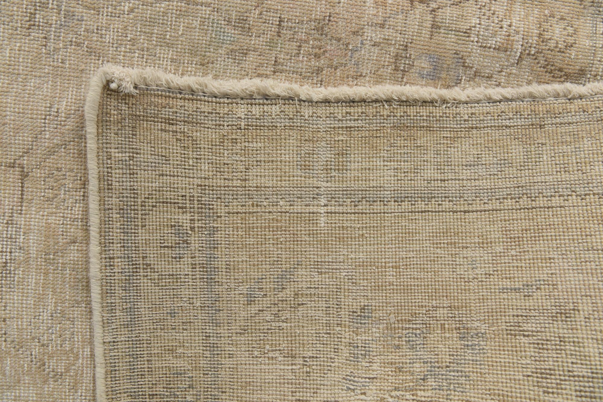 9' 6 x 12' 1 Hand Knotted Ultra Vintage Persian Wool Rug