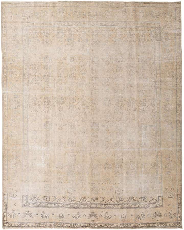 9' 6 x 12' 1 Hand Knotted Ultra Vintage Persian Wool Rug