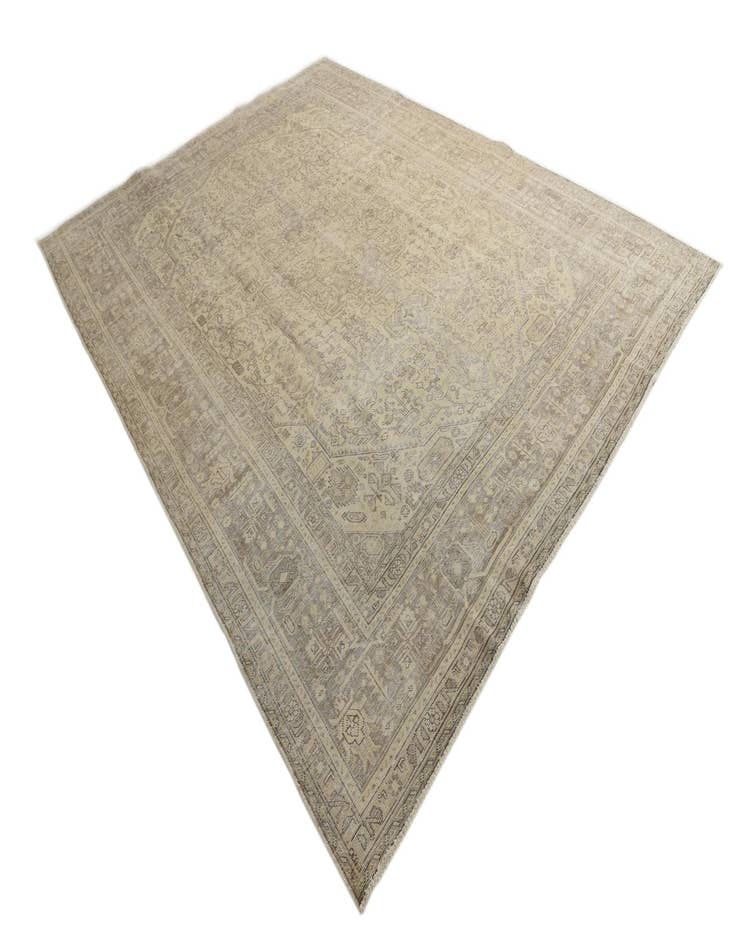 Detail image of 9' 8 x 12' 9  Hand Knotted Ultra Vintage Persian Wool Rug